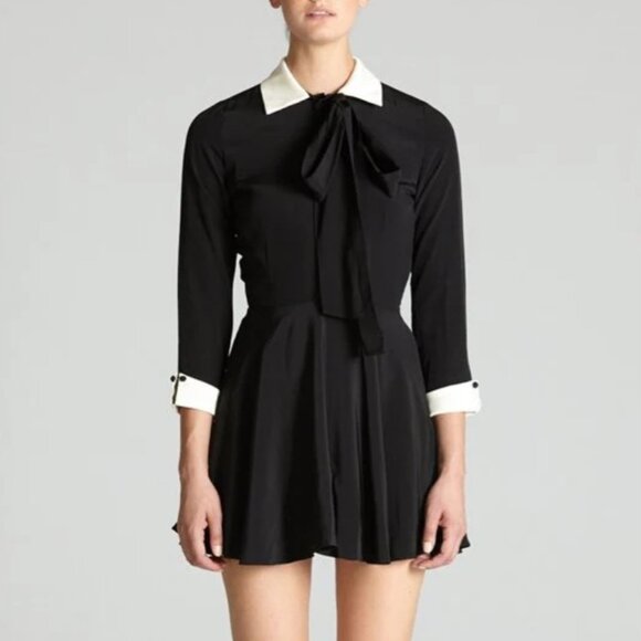 L'Ecole des Femmes Secretaire Silk Crepe Dress - Picture 5 of 5